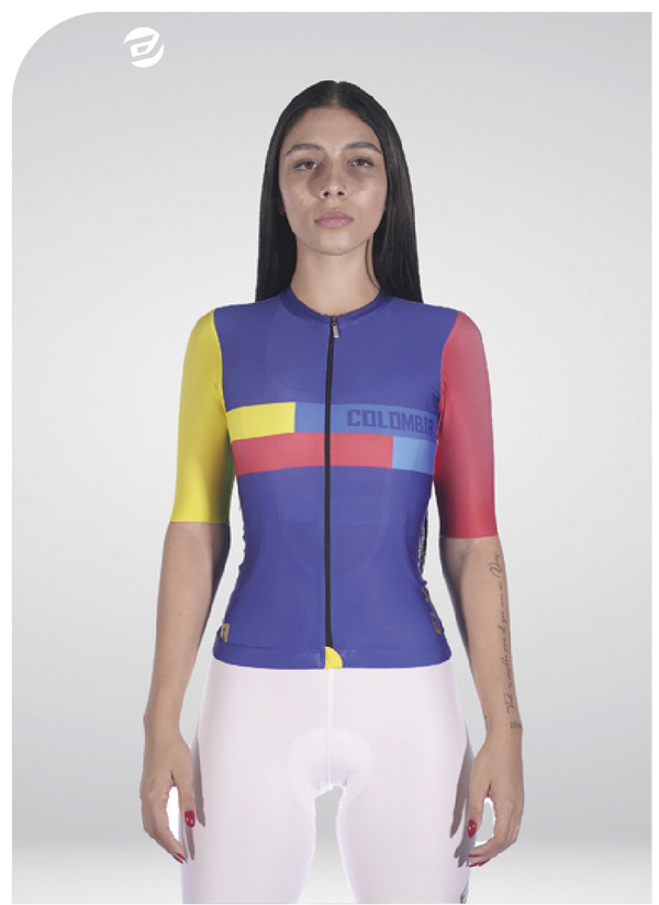 Jersey Femenino Tricolor Heritage Manga Larga