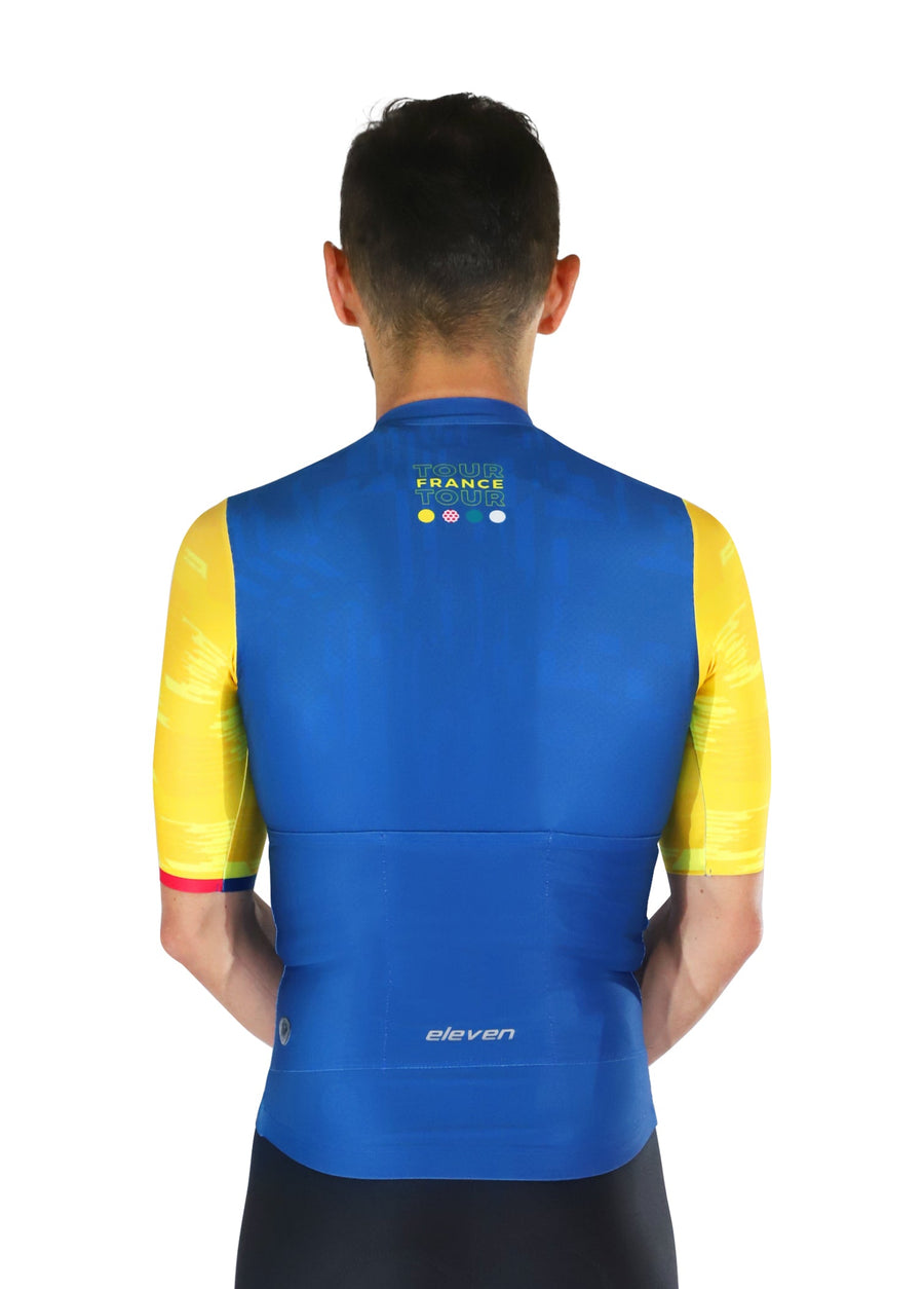 Tour de Francia 2025 Amarillo manga corta espalda