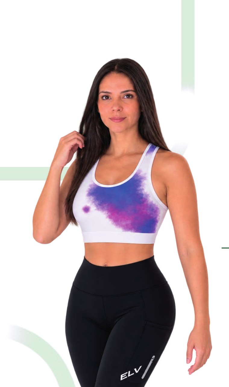 Top deportivo running mujer Acuarela Violeta 50575 – Entre Rutas
