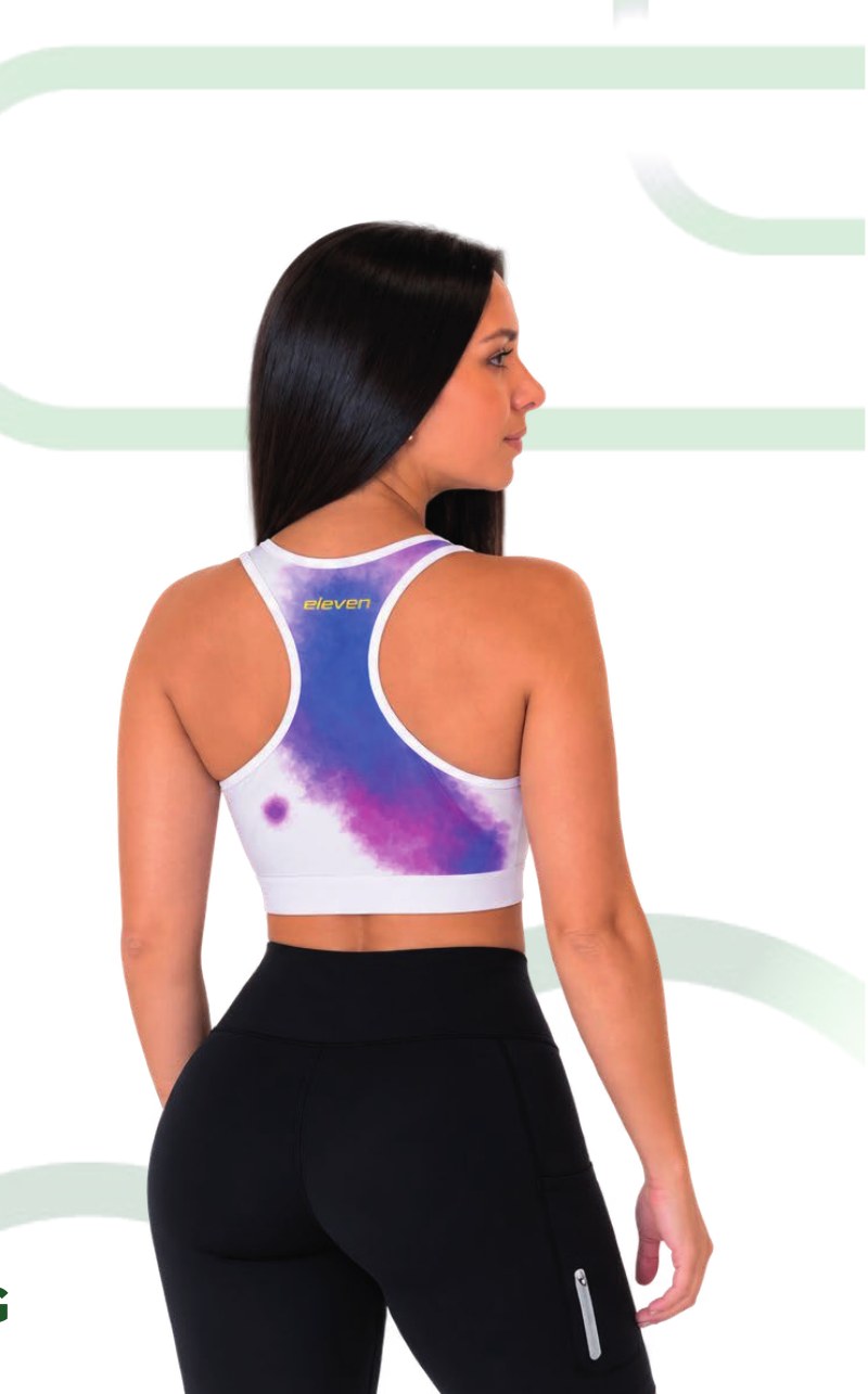 Top deportivo running mujer Acuarela Violeta 50575 – Entre Rutas, vista posterior