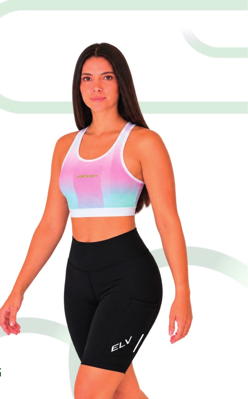 Top deportivo running mujer Degradé Rosa Aqua 50581 – Entre Rutas, otra vista