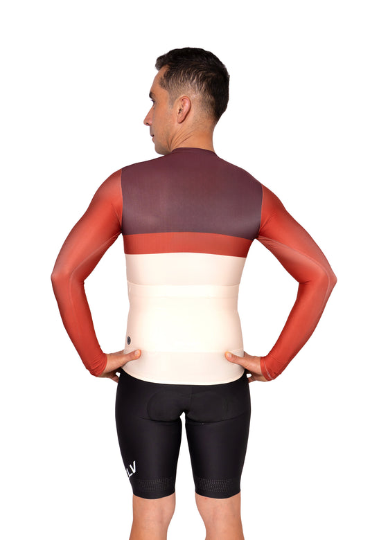Jersey Standar Manga Larga Hombre (Terracota ref 90480)