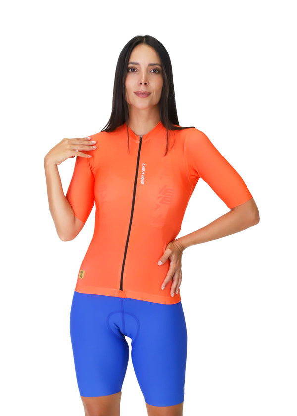 Jersey Tope de Gama Mujer Tangerine