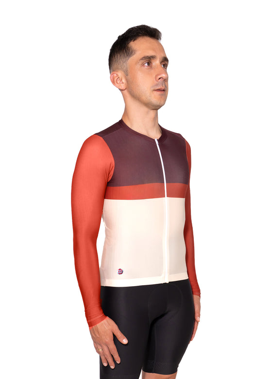Jersey Standar Manga Larga Hombre (Terracota ref 90480)