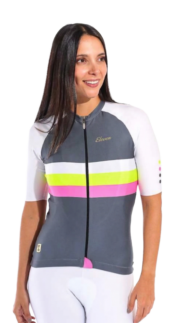 Jersey Mujer Retro - Charcoal Neon
