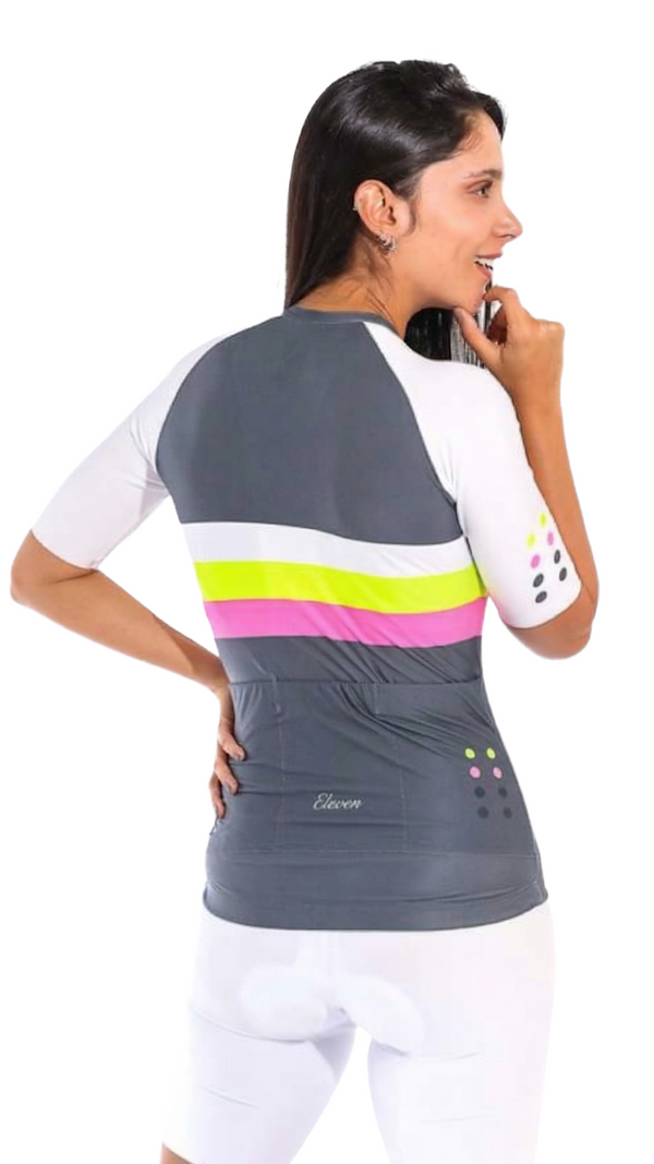 Jersey Mujer Retro - Charcoal Neon