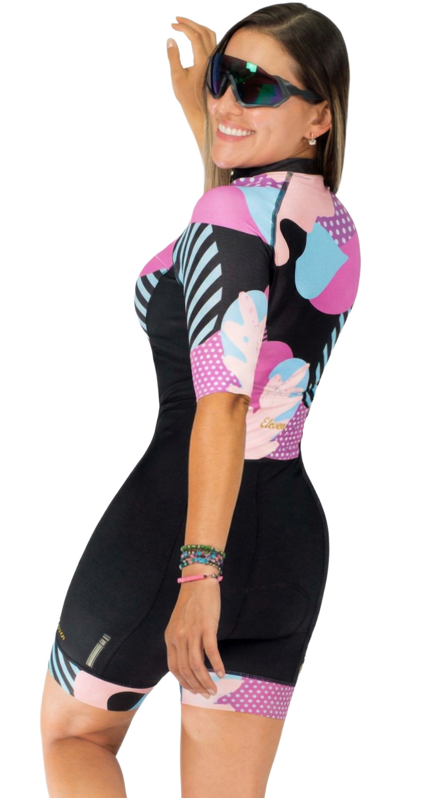Enterizo de Ciclismo Pro-Fit para Mujer Urban "Pastel Stripe"