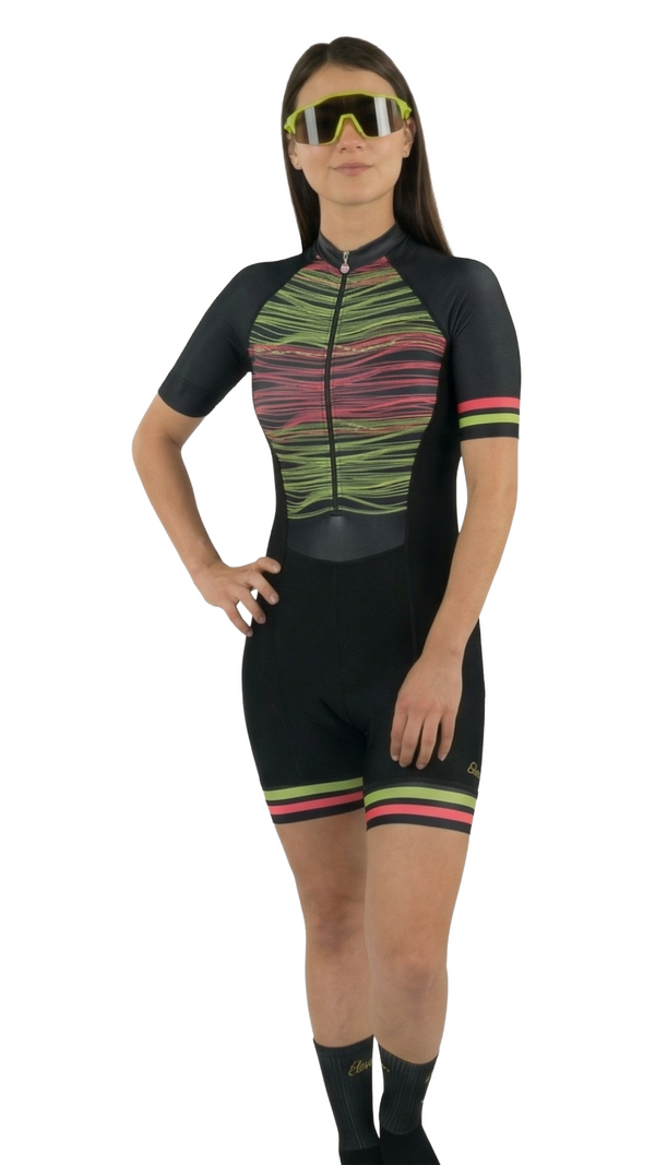 Enterizo de Ciclismo Pro-Fit para Mujer Urban "Electric Marble"