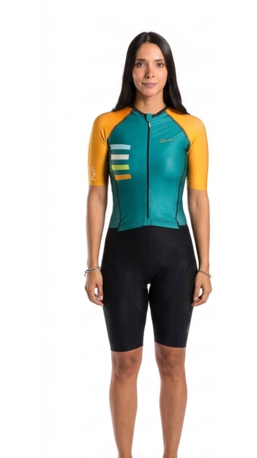 Enterizo de Ciclismo Pro-Fit para Mujer Matiz "Esmeralda Sun"