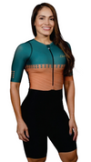 Enterizo de Ciclismo Pro-Fit para Mujer Encanto "Midnight Bloom"