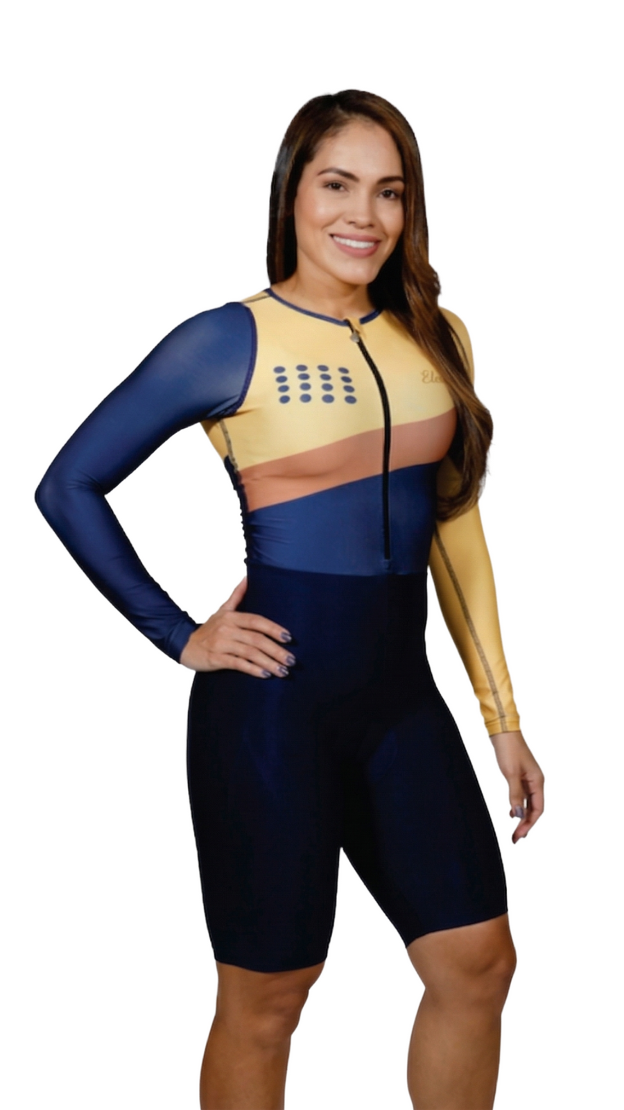 Enterizo de Ciclismo Pro-Fit para Mujer Encanto "Botanical Strike"