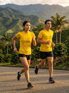 Camiseta Running Mujer Colombia Mariposas Amarilla — Edición Especial | Eleven