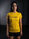 Camiseta Running Mujer Colombia Mariposas Amarilla — Edición Especial | Eleven