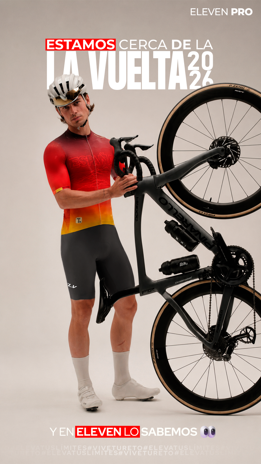 Jersey Eleven Vuelta a España 2026 Degradado España en estudio