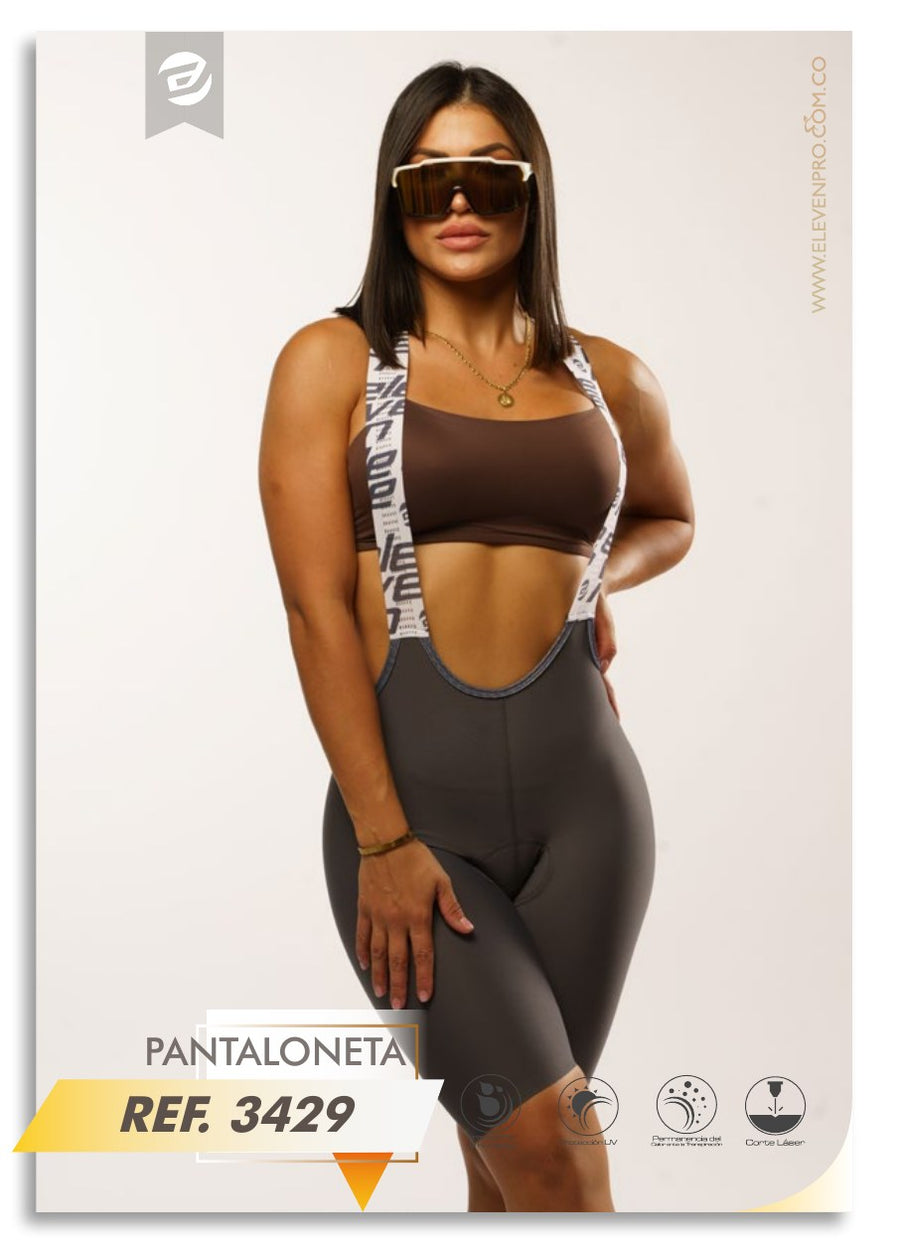 Pantaloneta texturizada gris dama ref 3429