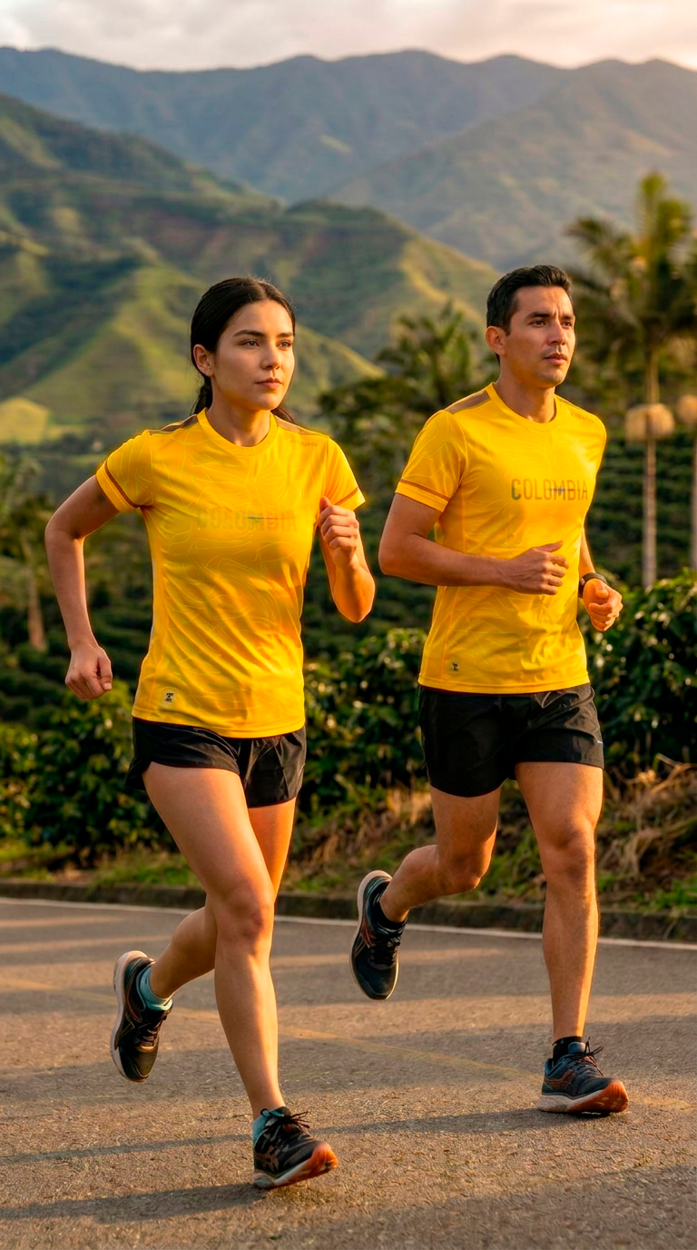 Camiseta Running Colombia Mariposas Amarillas — Edición Especial | Eleven